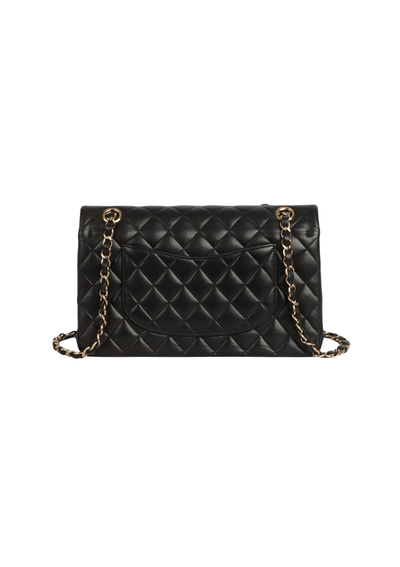 MEDIUM CLASSIC DOUBLE FLAP LAMBSKIN