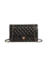 MEDIUM CLASSIC DOUBLE FLAP LAMBSKIN