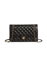 MEDIUM CLASSIC DOUBLE FLAP LAMBSKIN