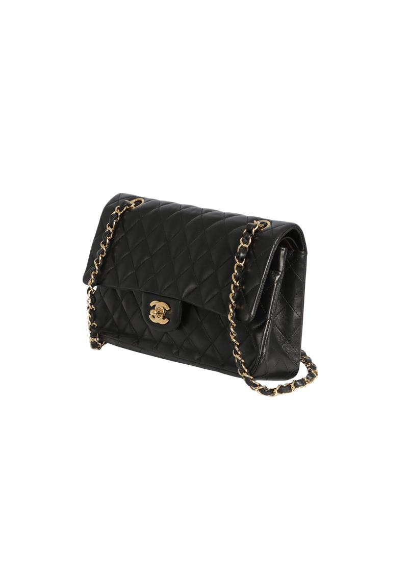 MEDIUM CLASSIC DOUBLE FLAP LAMBSKIN