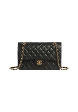 MEDIUM CLASSIC DOUBLE FLAP LAMBSKIN