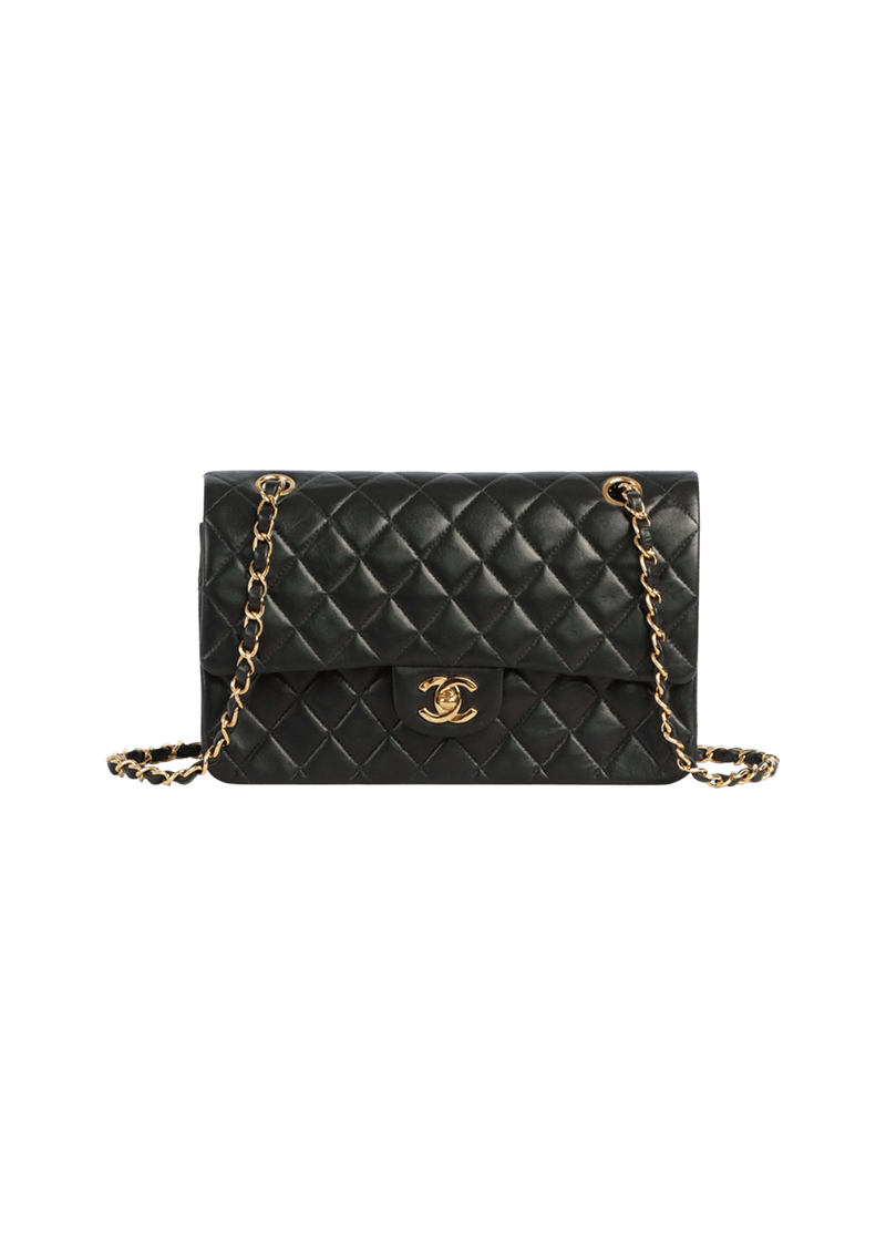 MEDIUM CLASSIC DOUBLE FLAP LAMBSKIN