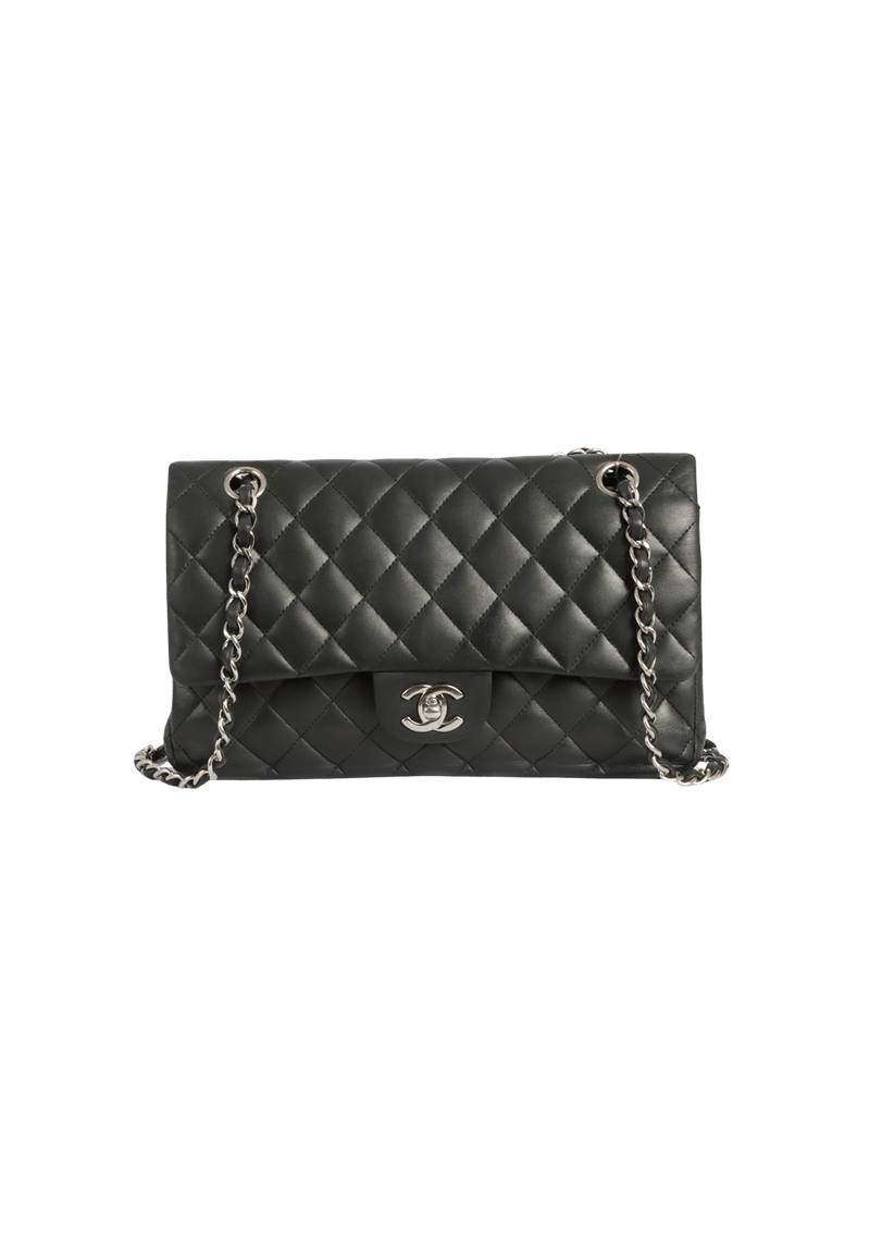 MEDIUM CLASSIC DOUBLE FLAP LAMBSKIN