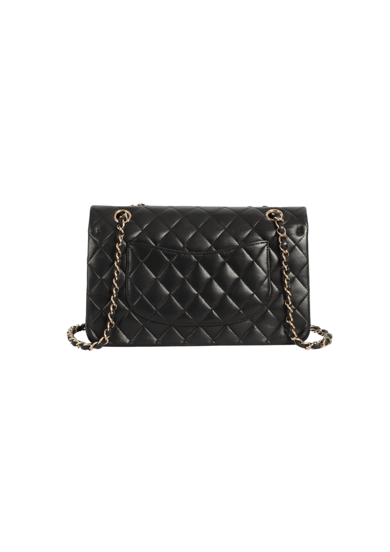 MEDIUM CLASSIC DOUBLE FLAP LAMBSKIN