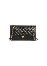 MEDIUM CLASSIC DOUBLE FLAP LAMBSKIN