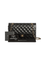 MEDIUM CLASSIC DOUBLE FLAP LAMBSKIN