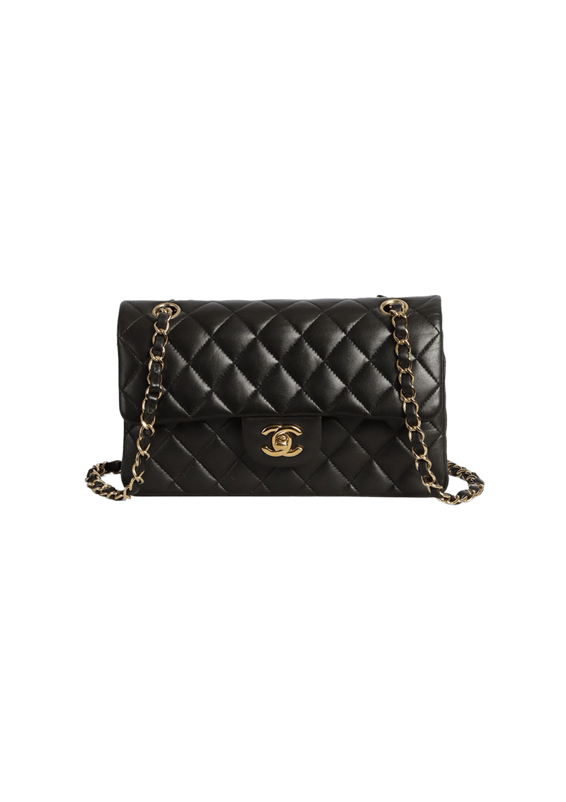 SMALL CLASSIC DOUBLE FLAP LAMBSKIN