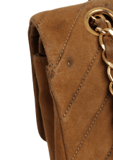 MEDIUM CLASSIC DOUBLE FLAP SUEDE