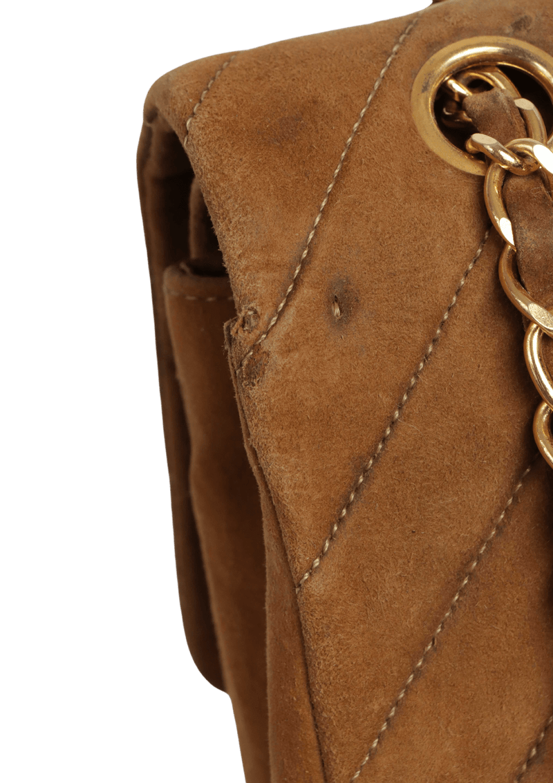 MEDIUM CLASSIC DOUBLE FLAP SUEDE