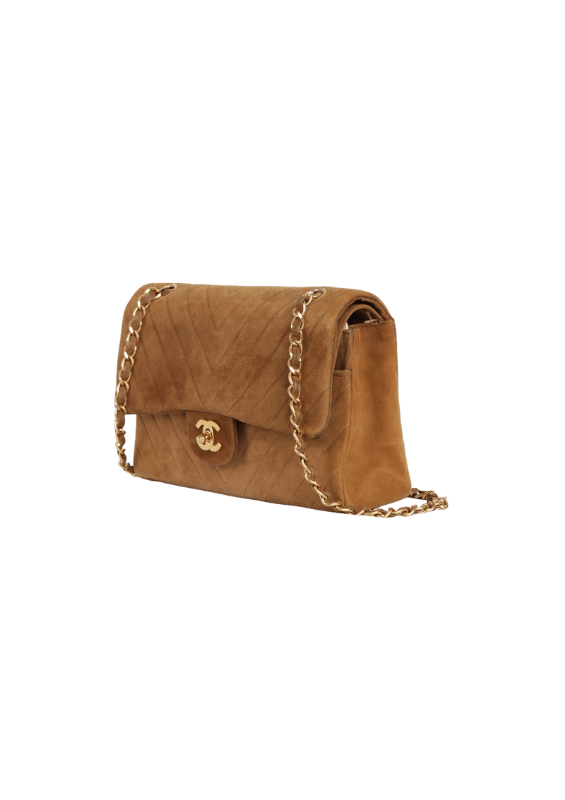 MEDIUM CLASSIC DOUBLE FLAP SUEDE