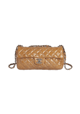 MEDIUM CLASSIC SINGLE FLAP CRINKLED PATENT