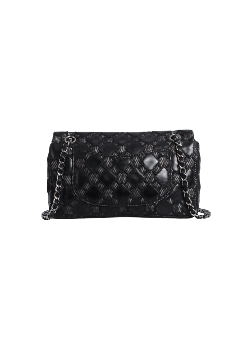 MEDIUM CLASSIC SINGLE FLAP PATENT AND MESH