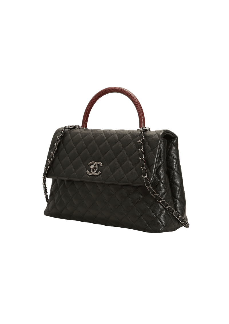 MEDIUM COCO LIZARD HANDLE BAG