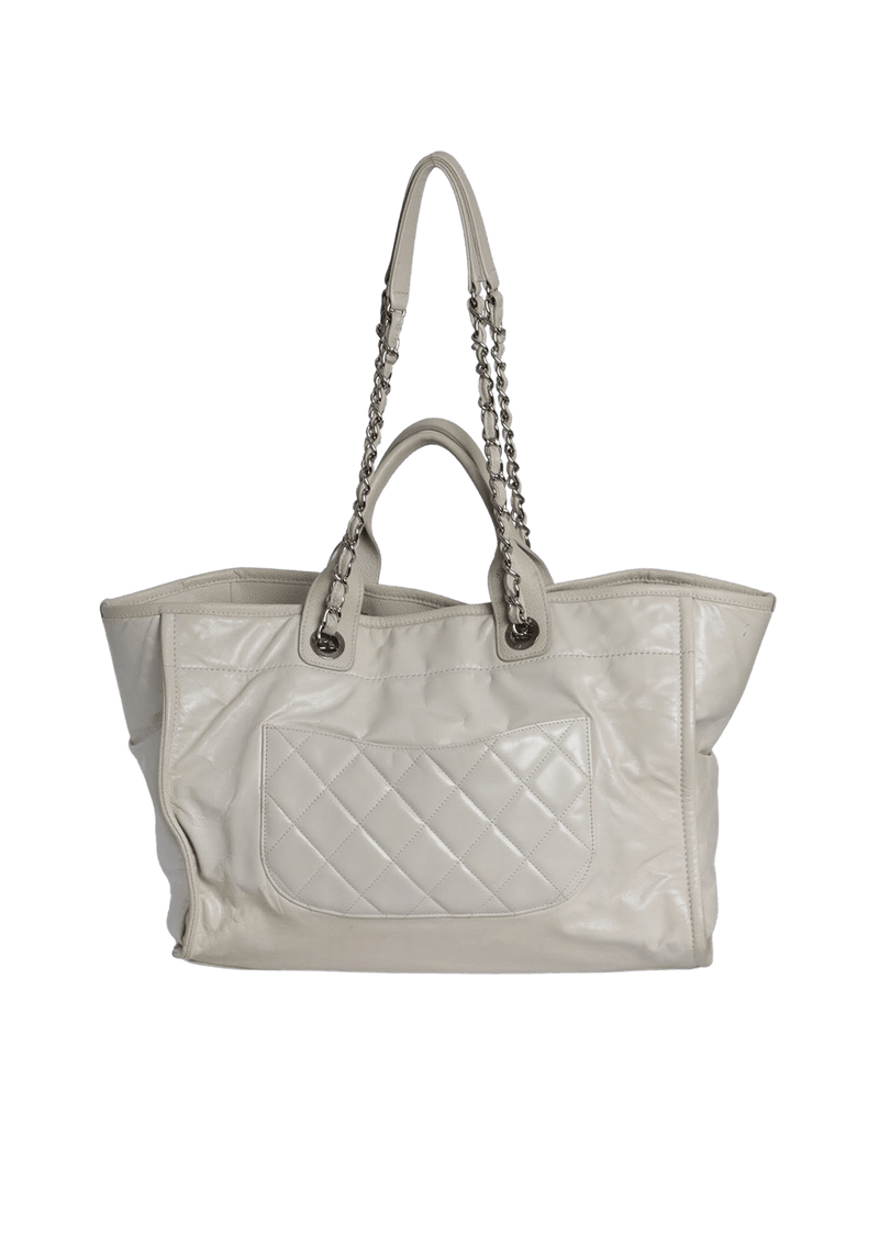 MEDIUM DEAUVILLE TOTE GLAZED CALFSKIN