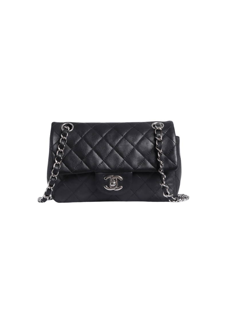 MINI RECTANGULAR CLASSIC SINGLE FLAP BAG LAMBSKIN