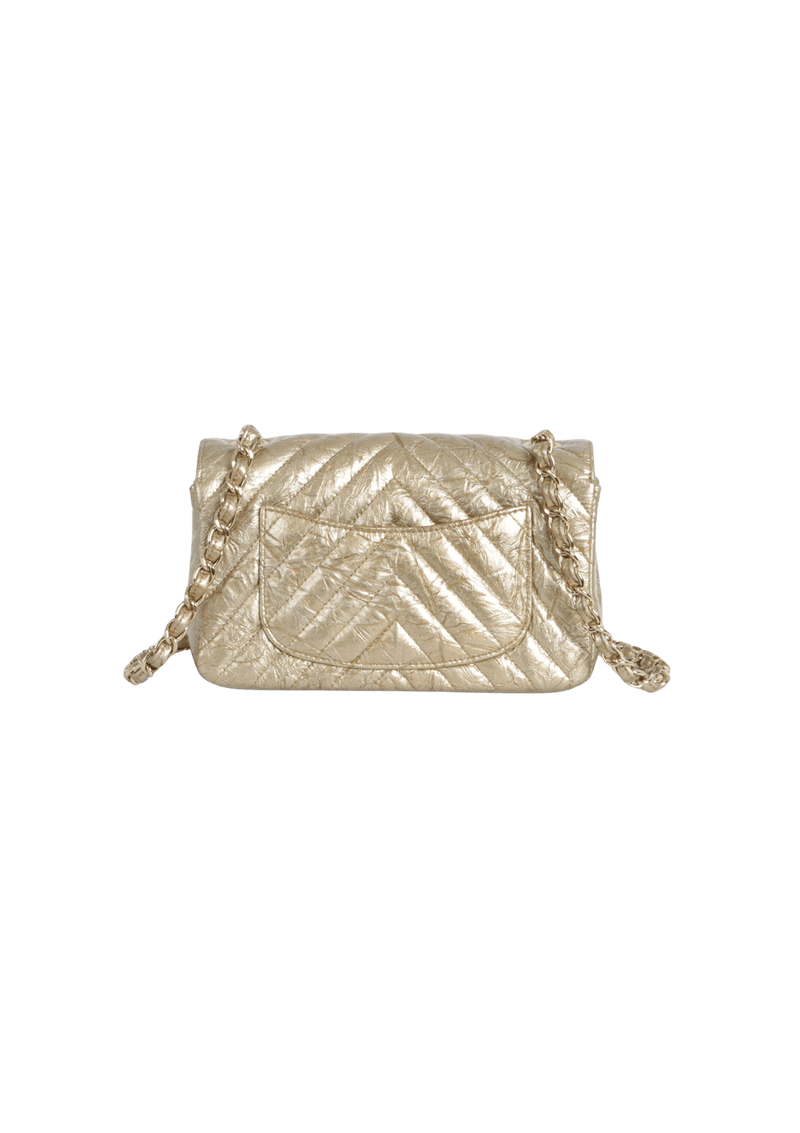 MINI SQUARE CLASSIC SINGLE FLAP CHEVRON