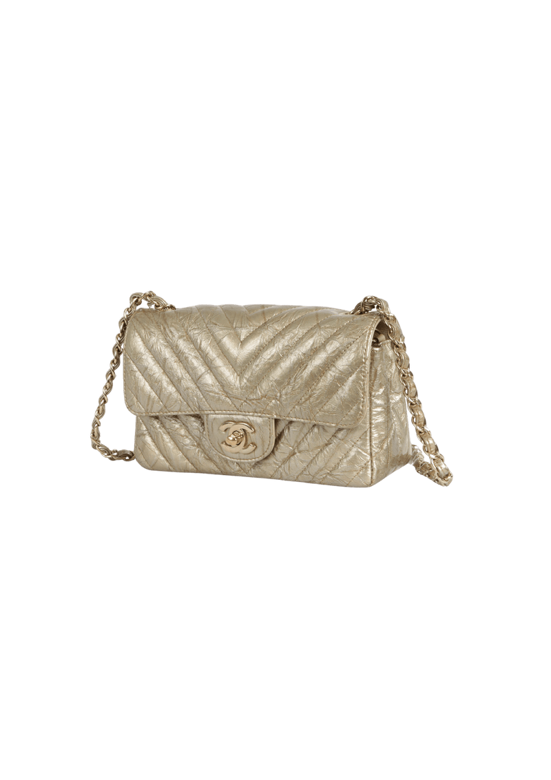 MINI SQUARE CLASSIC SINGLE FLAP CHEVRON