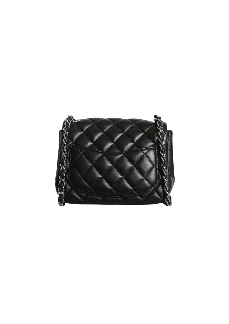 MINI SQUARE CLASSIC SINGLE FLAP LAMBSKIN