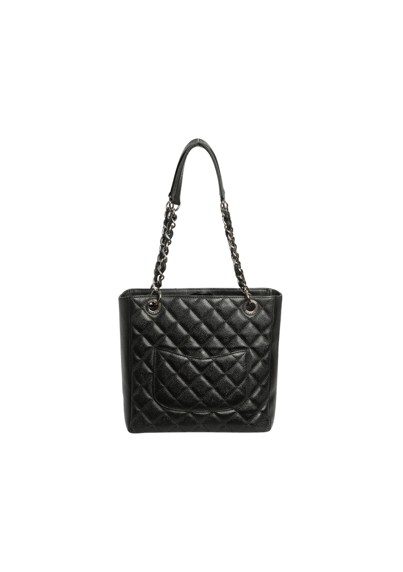 PETITE SHOPPING TOTE CAVIAR