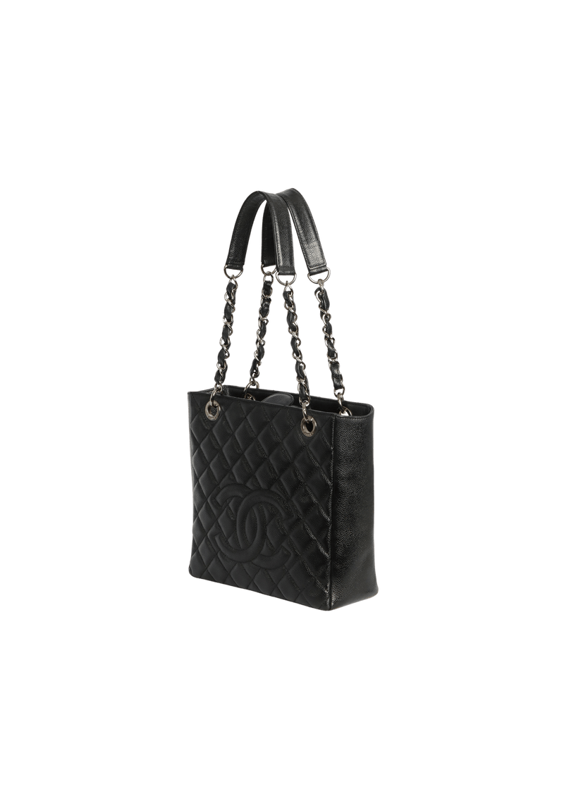 PETITE SHOPPING TOTE CAVIAR