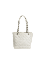PETITE TIMELESS SHOPPING TOTE CAVIAR