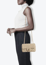 RECTANGULAR MINI FLAP BAG TWEED