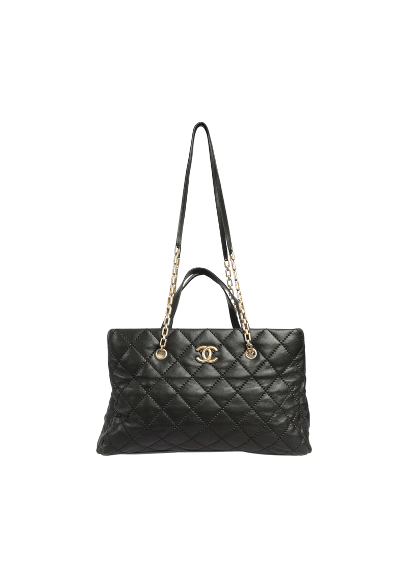 RETRO CHAIN SHOPPING TOTE CALFSKIN