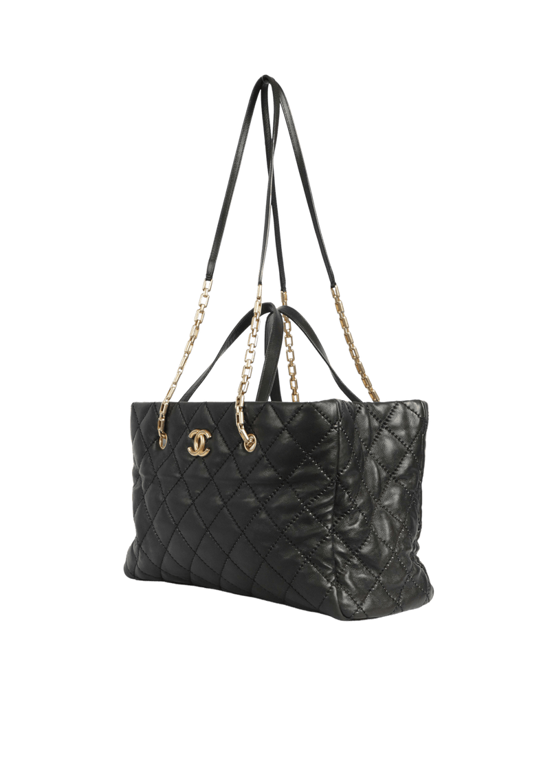 RETRO CHAIN SHOPPING TOTE CALFSKIN