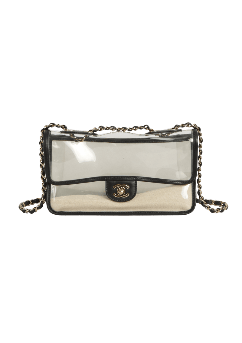 SAND BY THE SEA FLAP BAG PVC