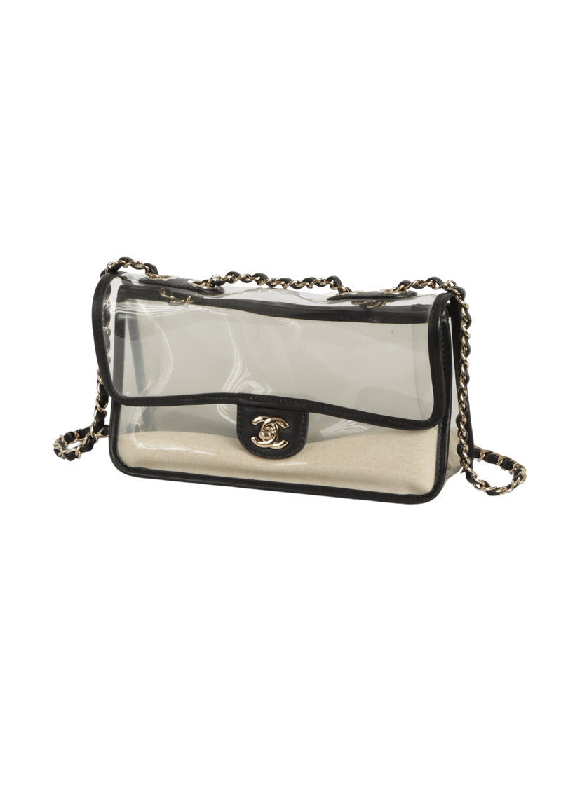 SAND BY THE SEA FLAP BAG PVC