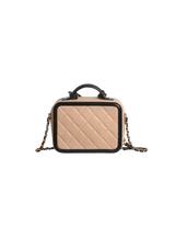 SMALL CC FILIGREE VANITY CASE CAVIAR