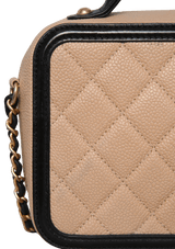 SMALL CC FILIGREE VANITY CASE CAVIAR