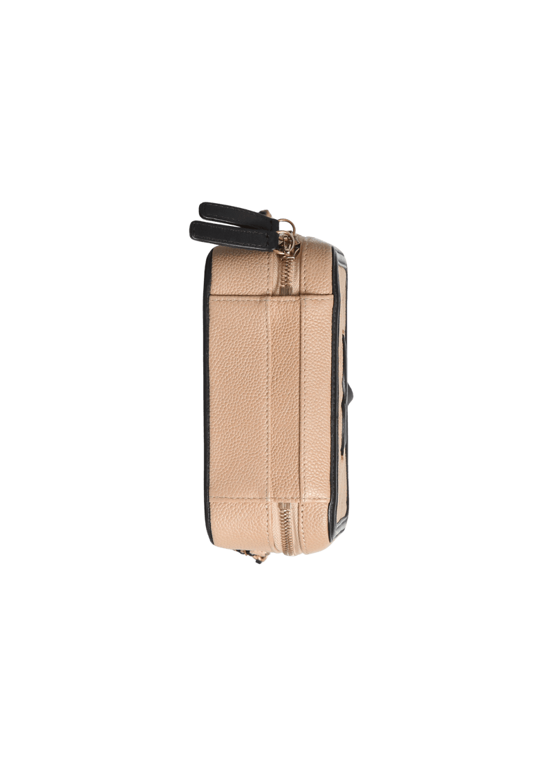 SMALL CC FILIGREE VANITY CASE CAVIAR