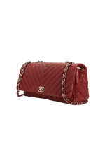 SURPIQUE CHEVRON FLAP BAG