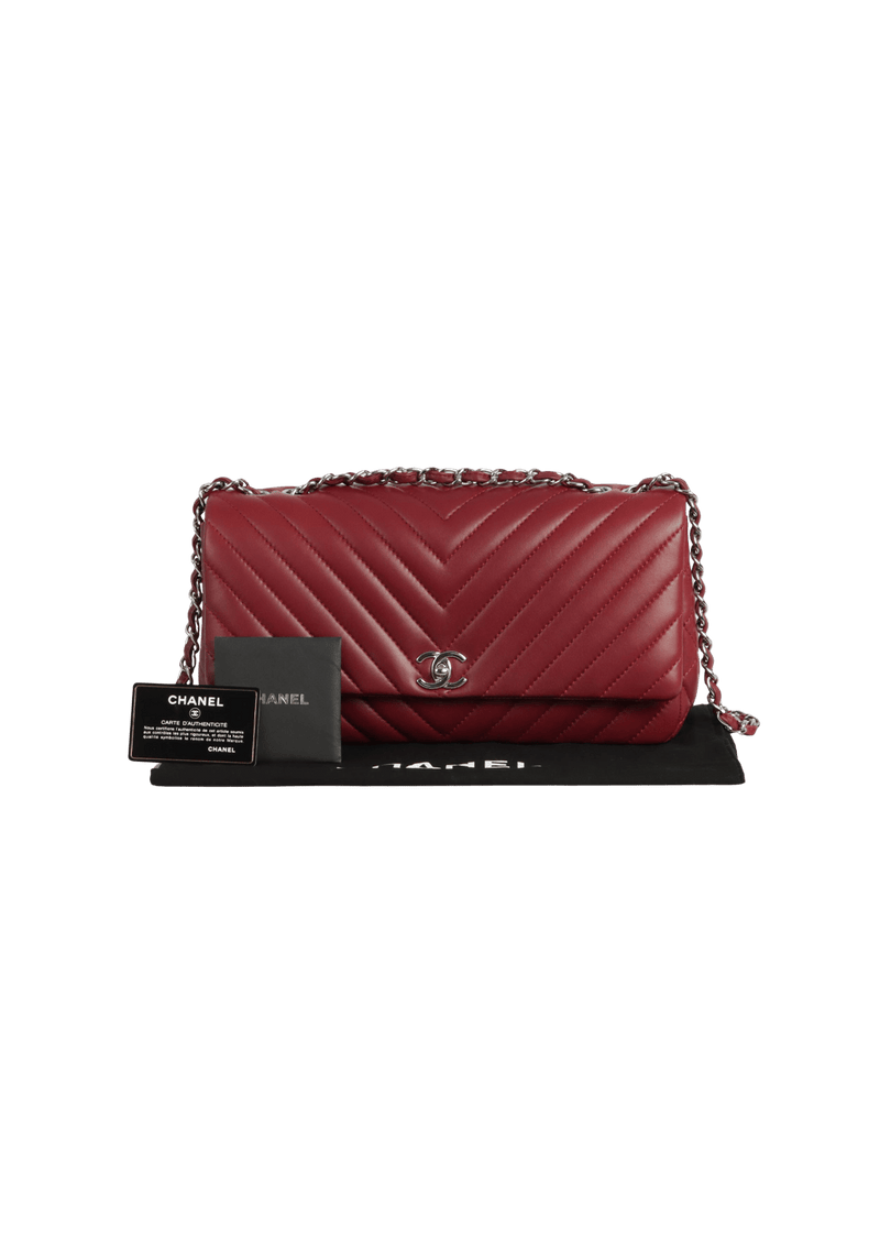 SURPIQUE CHEVRON FLAP BAG