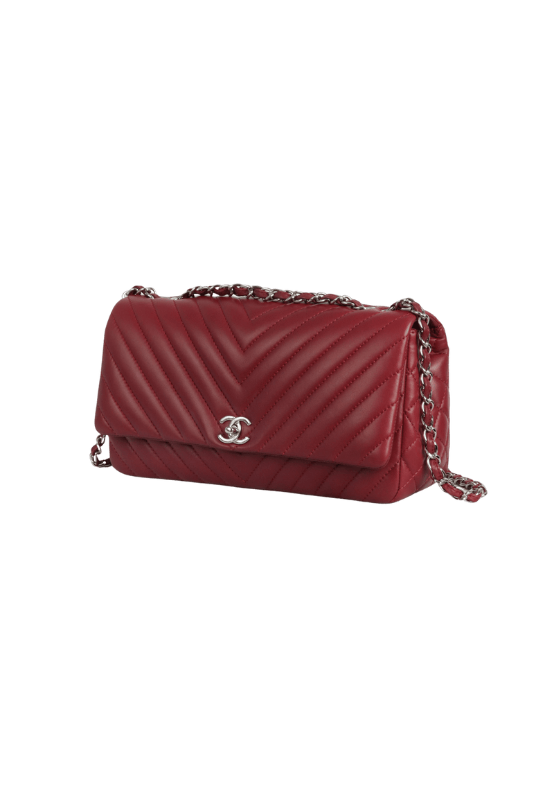 SURPIQUE CHEVRON FLAP BAG