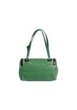 TWO TONE MADEMOISELLE LOCK FLAP BAG