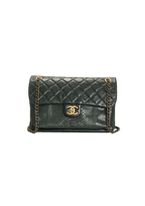 URBAN MIX FLAP BAG PYTHON