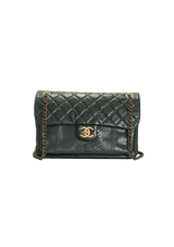 URBAN MIX FLAP BAG PYTHON