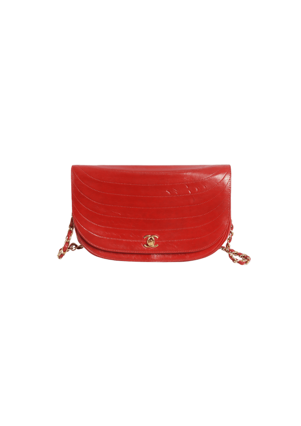 VINTAGE CC CRESCENT FLAP BAG