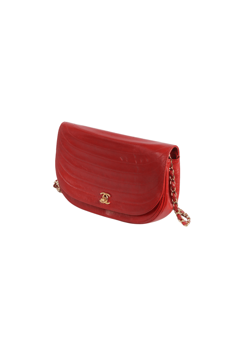 VINTAGE CC CRESCENT FLAP BAG