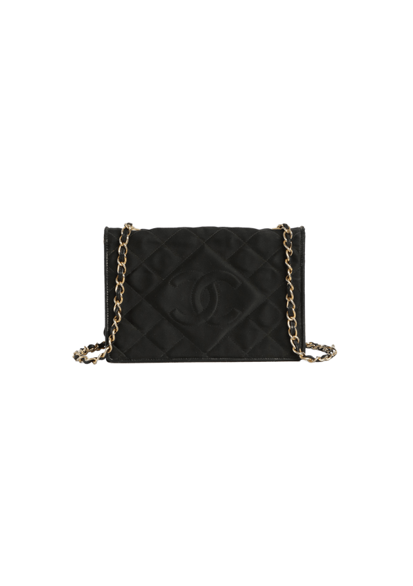 VINTAGE CC DIAMOND WALLET ON CHAIN