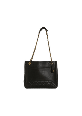 VINTAGE QUILTED SHOPPING TOTE