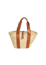 MEDIUM RAFFIA BASKET BAG