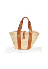 MEDIUM RAFFIA BASKET BAG