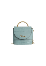 SMALL ABY LOCK CROCO BAG
