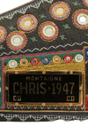 1947 MONTAIGNE CHRIS LICENSE PLATE SADDLE BAG
