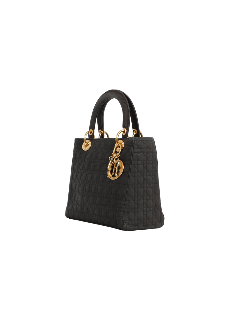 CANNAGE QUILTED NYLON LADY DIOR MEDIUM