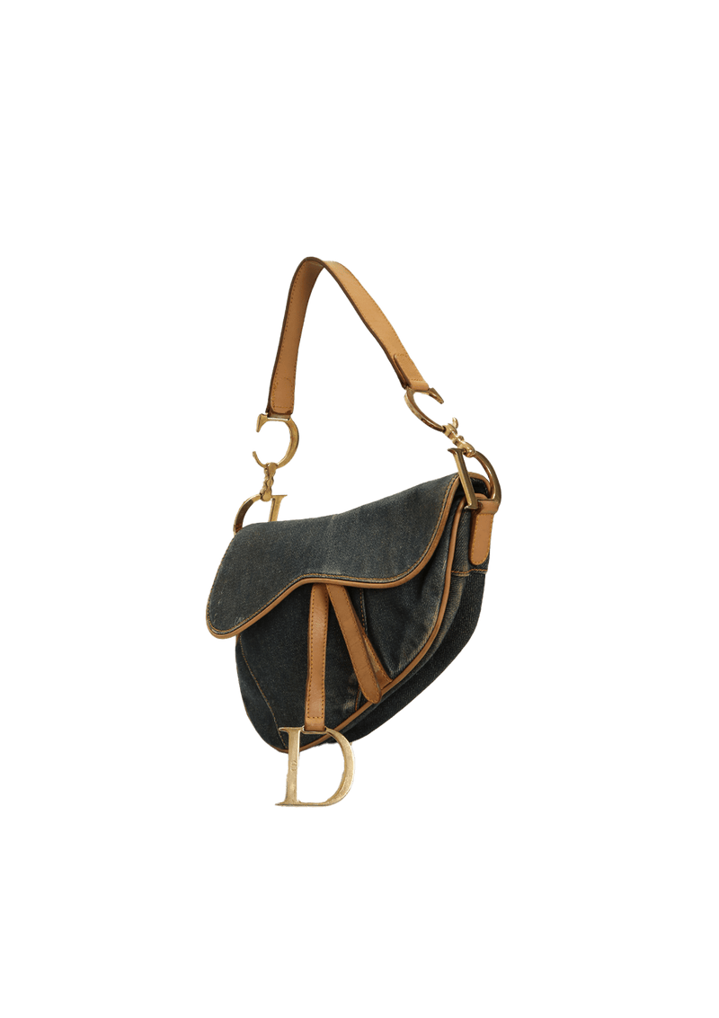 DENIM SADDLE BAG