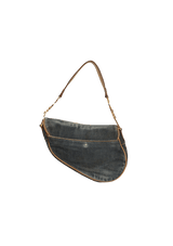 DENIM SADDLE BAG